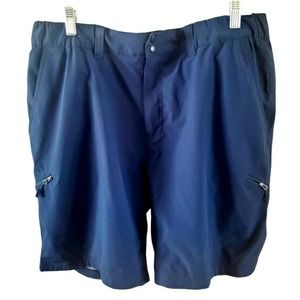 Reel Life Navy Blue Cargo Fishing Shorts Sz XL